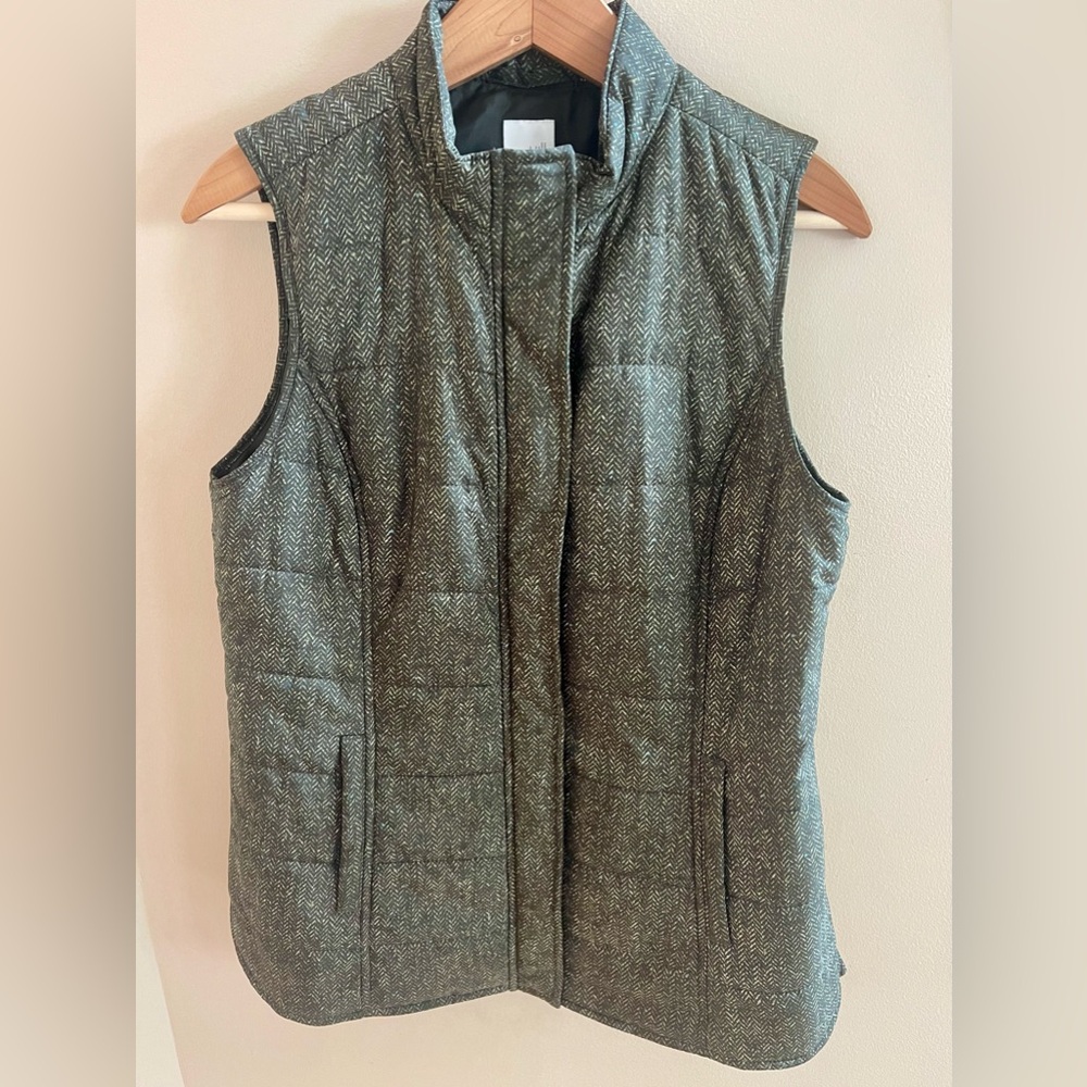 J.Jill Women’s Dark Green Vest Jacket Size Small